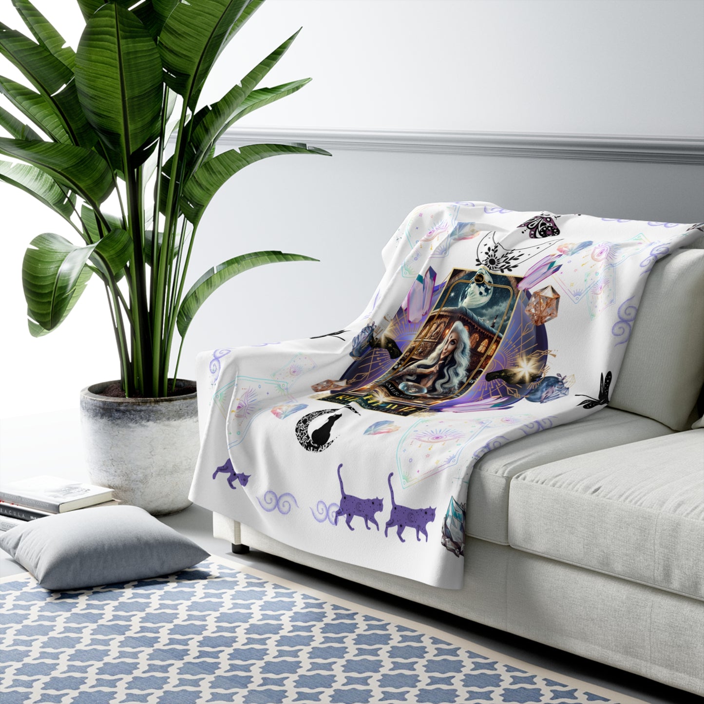 Esmeralda Fortune Teller Cozy Fleece Blanket