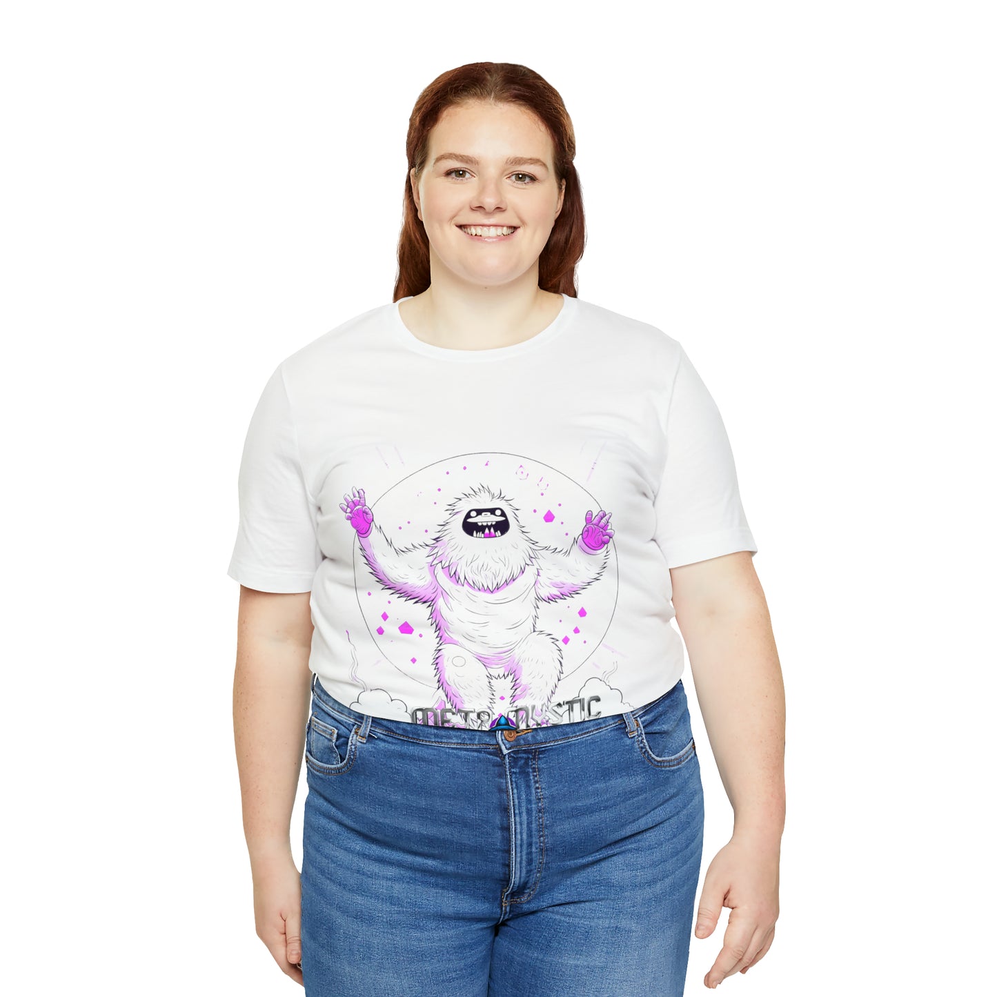YETI UFO SPIRIT ANIMAL -META MYSTIC PODCAST Unisex Jersey Short Sleeve Tee