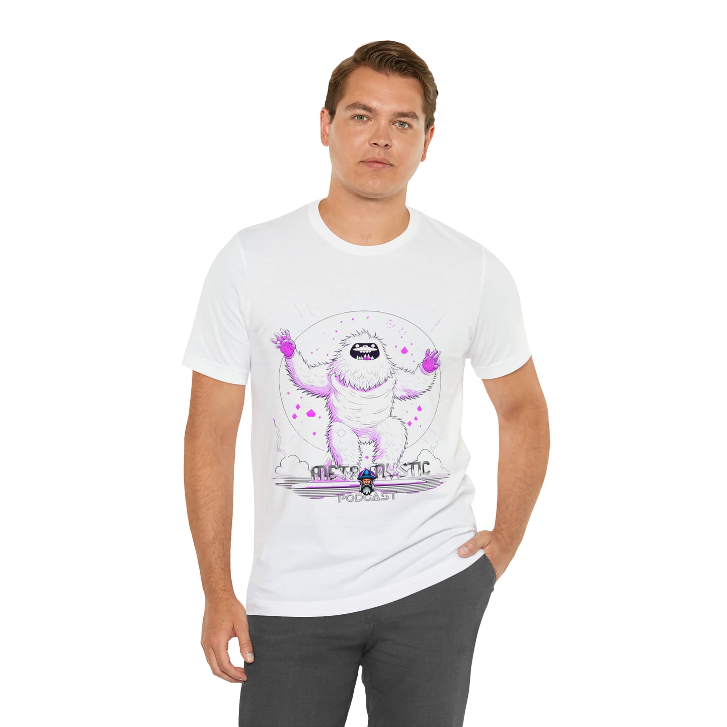 YETI UFO SPIRIT ANIMAL -META MYSTIC PODCAST Unisex Jersey Short Sleeve Tee