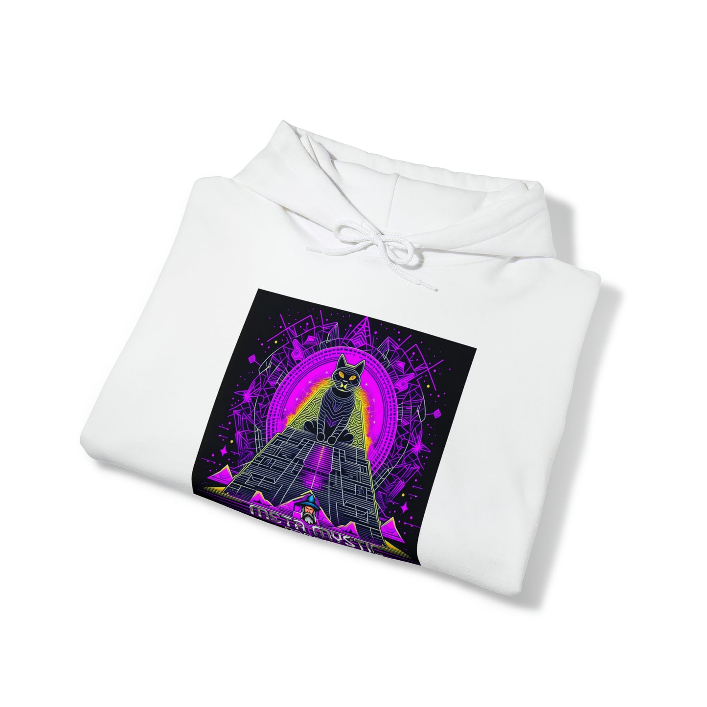 META MYSTIC PODCAST EGYPTIAN CATS Unisex Heavy Blend™ Hooded Sweatshirt