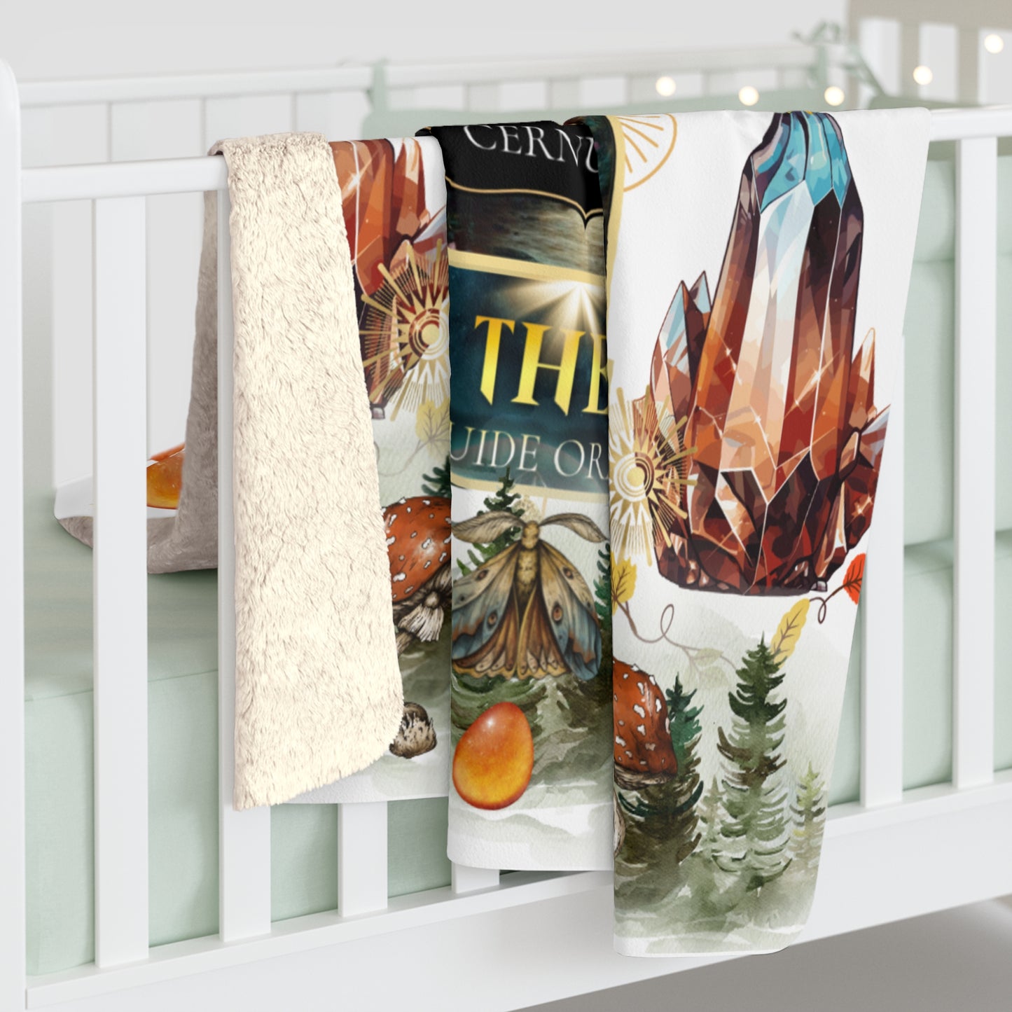 Cernunnos Cozy Forest Spirit Sherpa Fleece Blanket