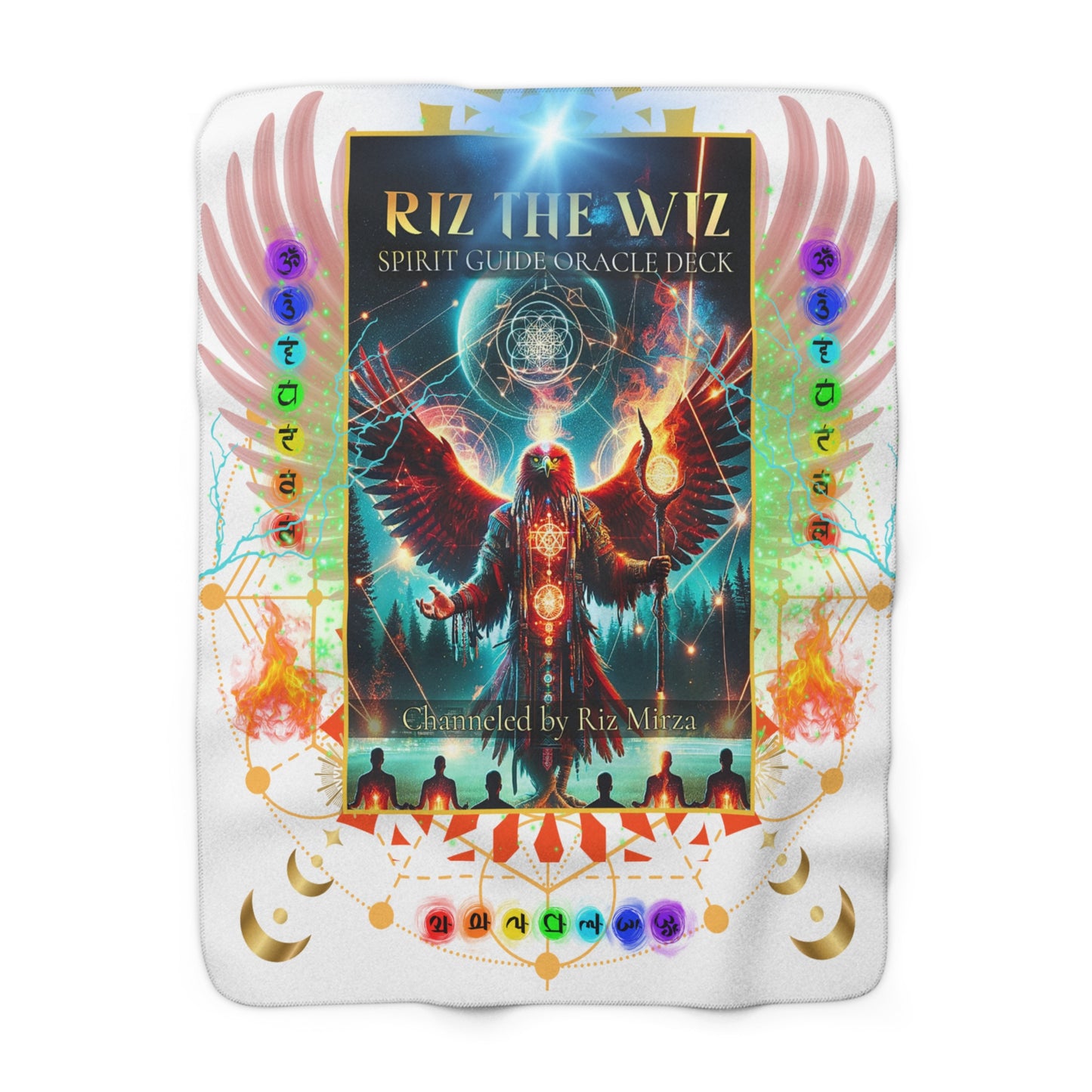 Riz the Wiz Cozy Oracle Sherpa Fleece Blanket