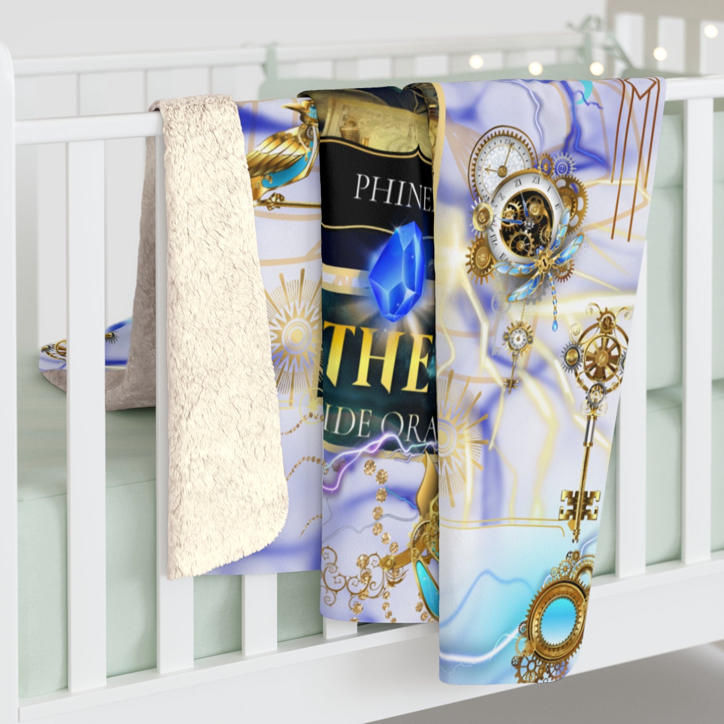 Phineas Steampunk Mystic Cozy Sherpa Fleece Blanket