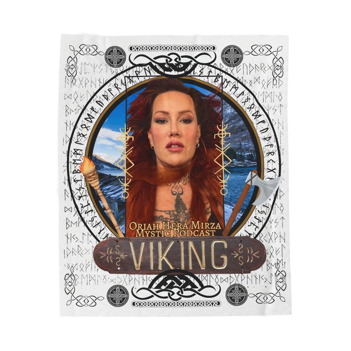 Viking Mystic Cozy Blanket