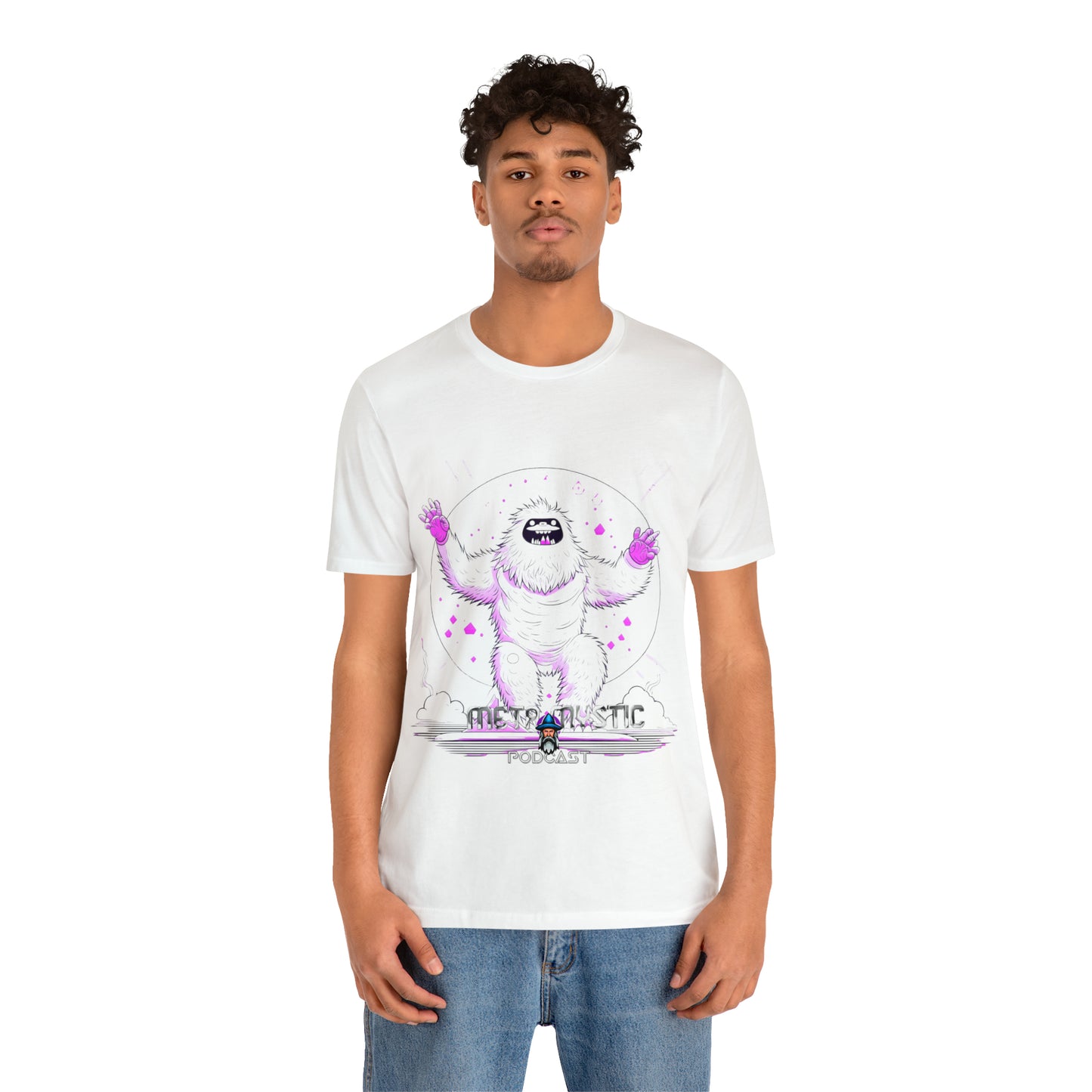 YETI UFO SPIRIT ANIMAL -META MYSTIC PODCAST Unisex Jersey Short Sleeve Tee