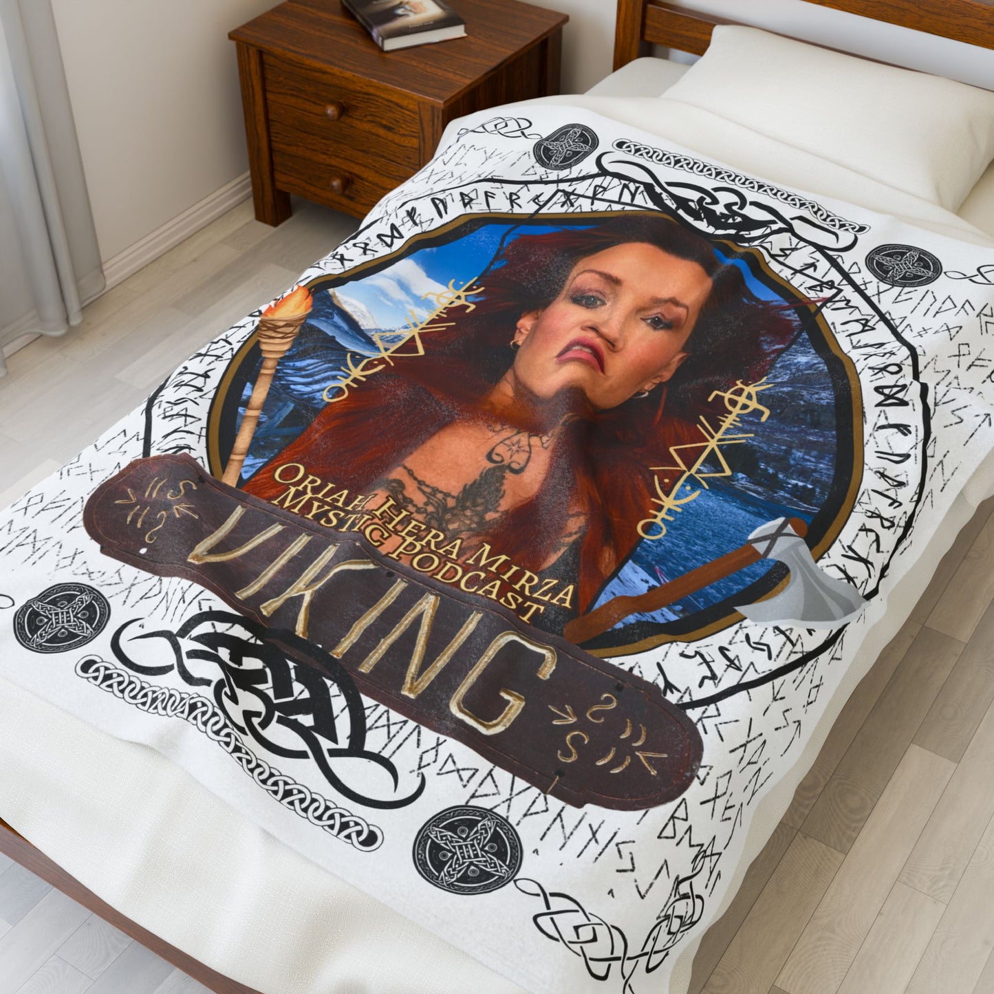 Viking Mystic Cozy Blanket