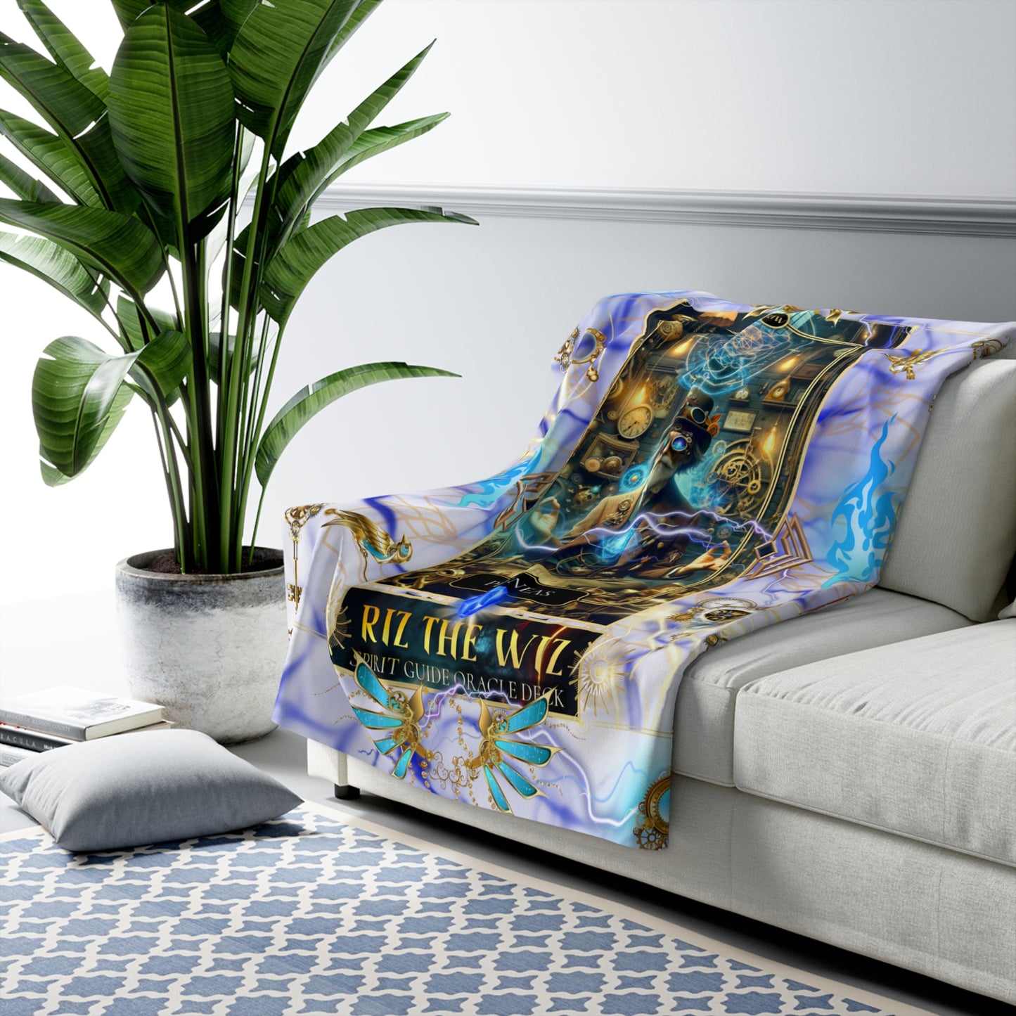 Phineas Steampunk Mystic Cozy Sherpa Fleece Blanket