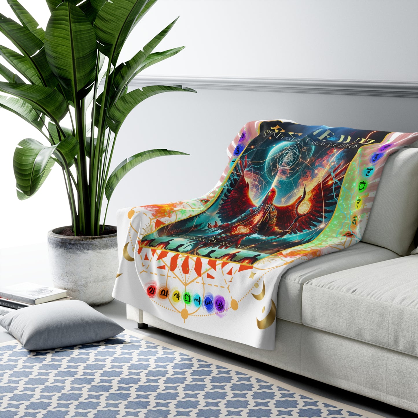 Riz the Wiz Cozy Oracle Sherpa Fleece Blanket