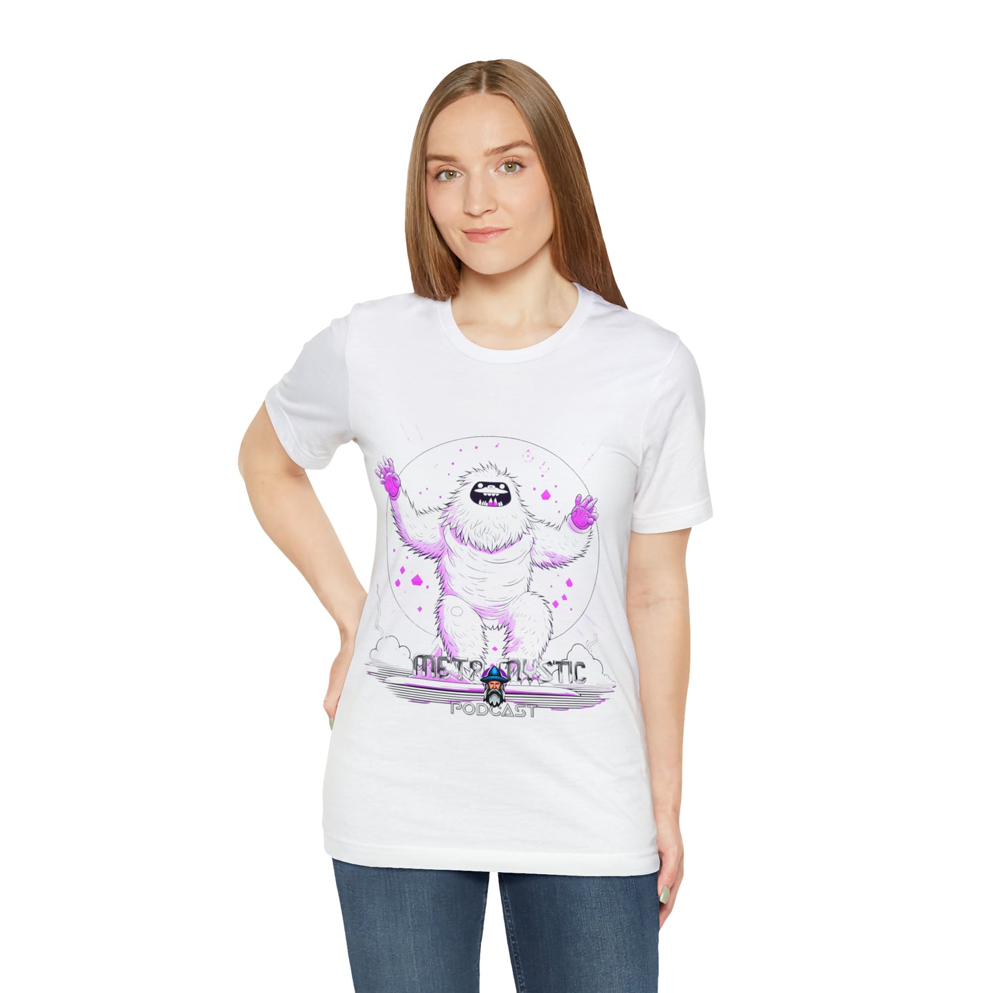 YETI UFO SPIRIT ANIMAL -META MYSTIC PODCAST Unisex Jersey Short Sleeve Tee