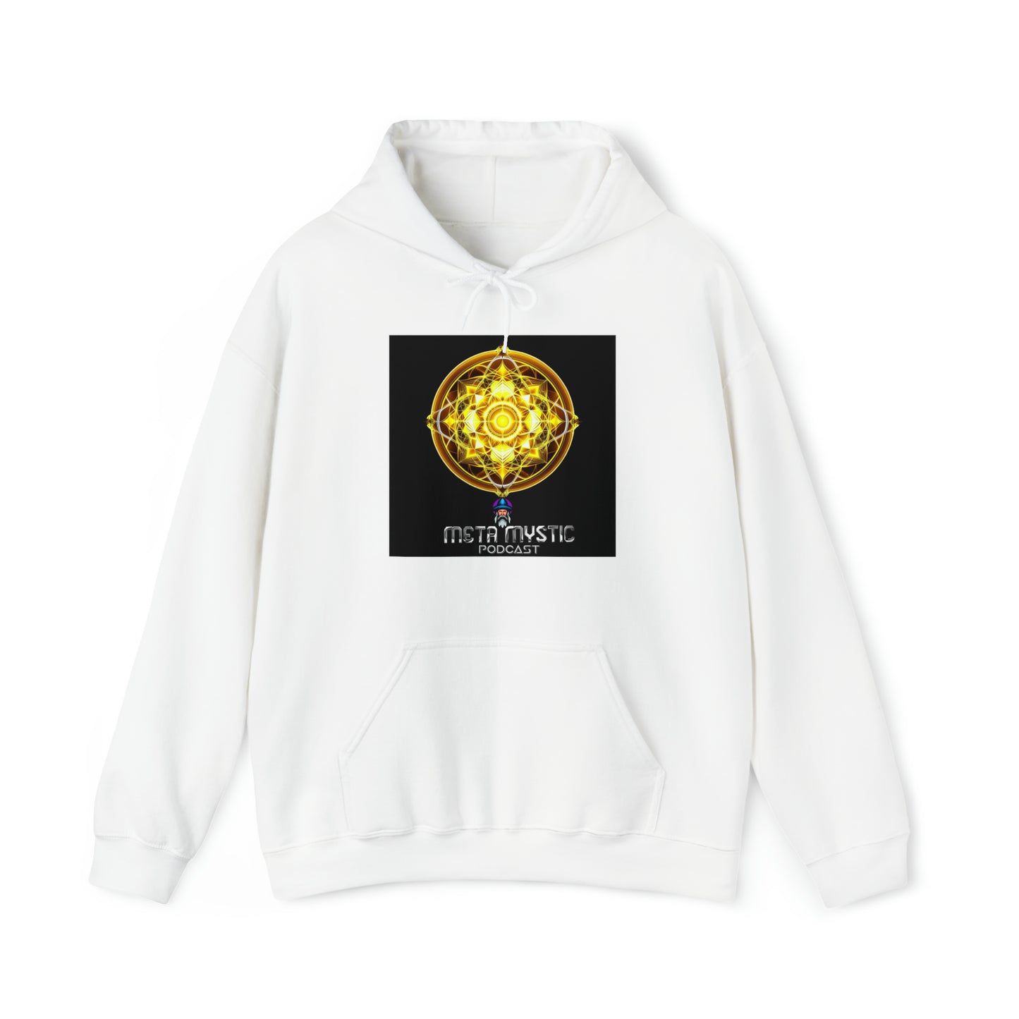 META MYSTIC PODCAST 'Golden Heart' Unisex Heavy Blend™ Hooded Sweatshirt