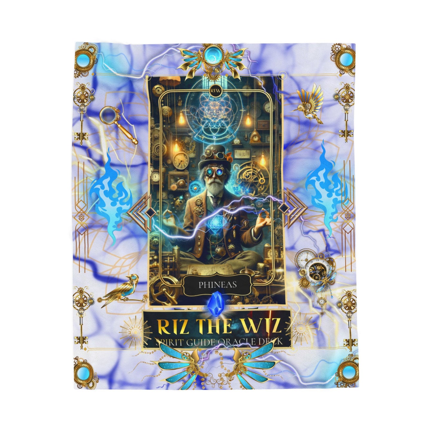 Phineas Steampunk Mystic Cozy Blanket