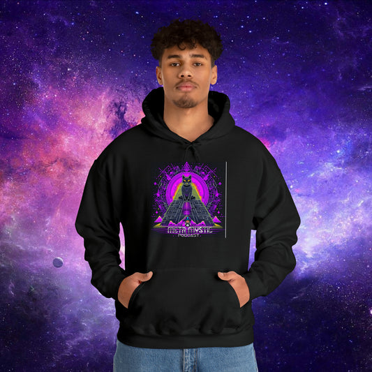 META MYSTIC PODCAST EGYPTIAN CATS Unisex Heavy Blend™ Hooded Sweatshirt